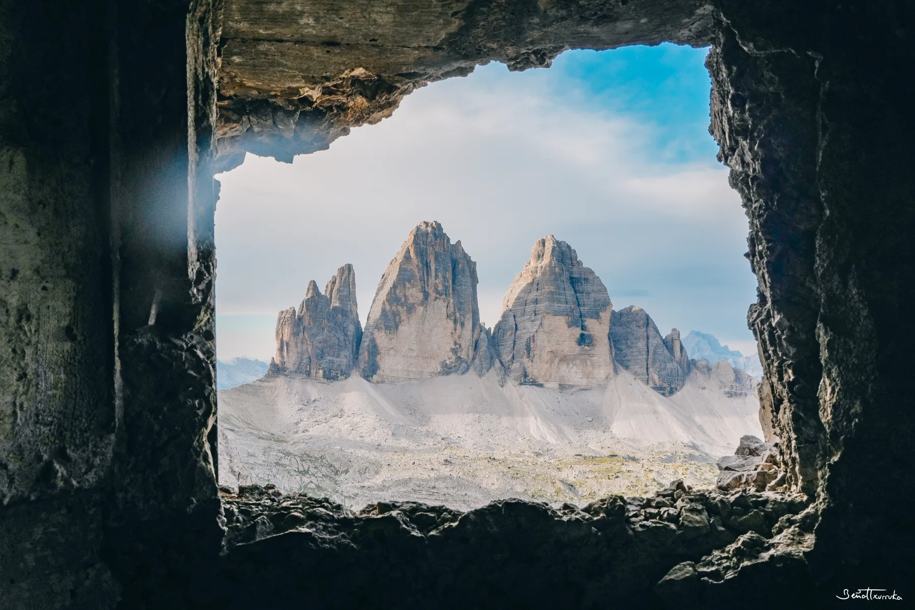 Tre Cime in frame